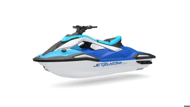 Slide: The Image of 2026 Yamaha WaveRunner JetBlaster in blue and white. - 7