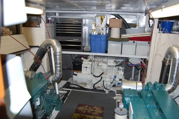 Slide: The Image of Engine room of 1982 Kong & Halvorsen Island Gypsy yacht. - 56