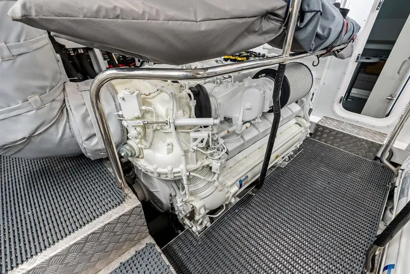 Slide: The Image of Engine room of 2026 Sunseeker 88 Yacht, showcasing advanced marine engineering. - 107
