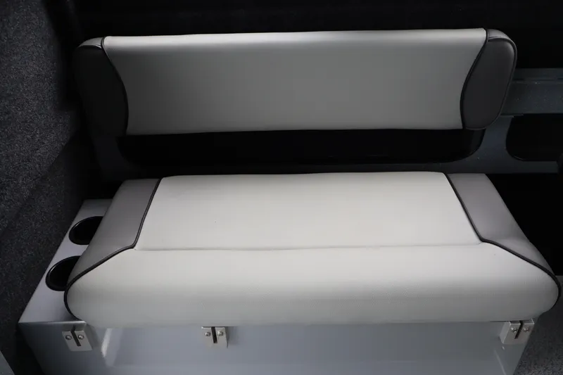 Slide: The Image of 2026 KingFisher 2825 Coastal Express interior seating with cup holders. - 12