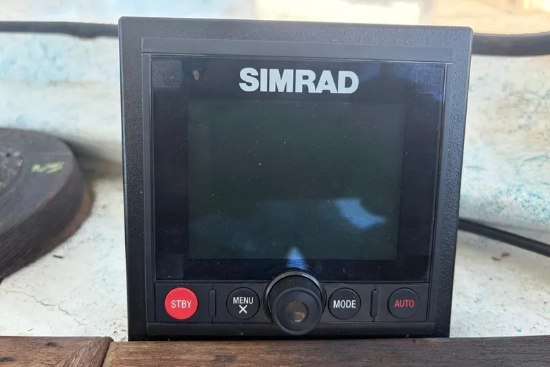Slide: The Image of Simrad marine display unit with control buttons, Wilson model 24, 1976. - 14