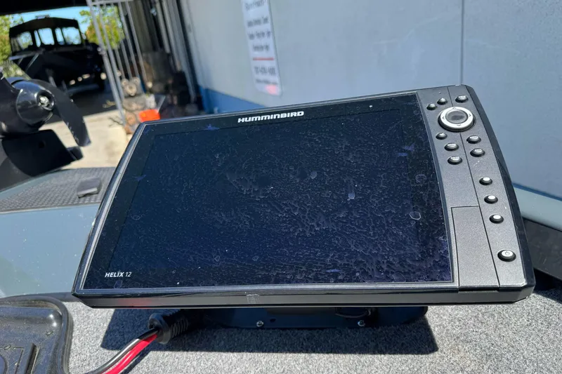 Slide: The Image of Humminbird Helix 12 fish finder on 2024 Ranger RT178 boat dashboard. - 10