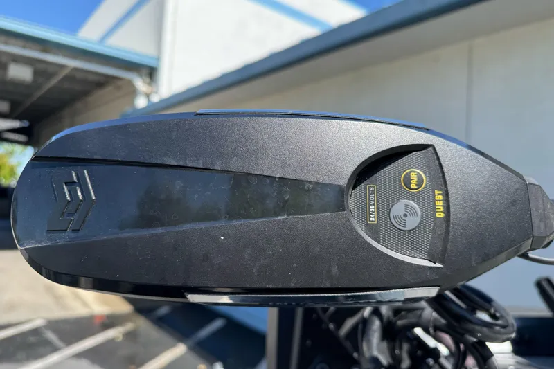 Slide: The Image of Close-up of a 2024 Ranger RT178 boat control panel with pairing feature. - 9