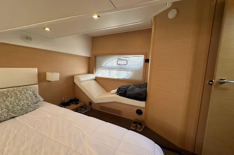 Slide: The Image of Luxurious cabin interior of 2011 Beneteau Monte Carlo 47 Fly yacht. - 43