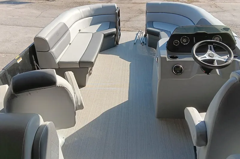 Slide: The Image of Interior of Veranda Vista View 22RC pontoon boat, 2023 model. - 8