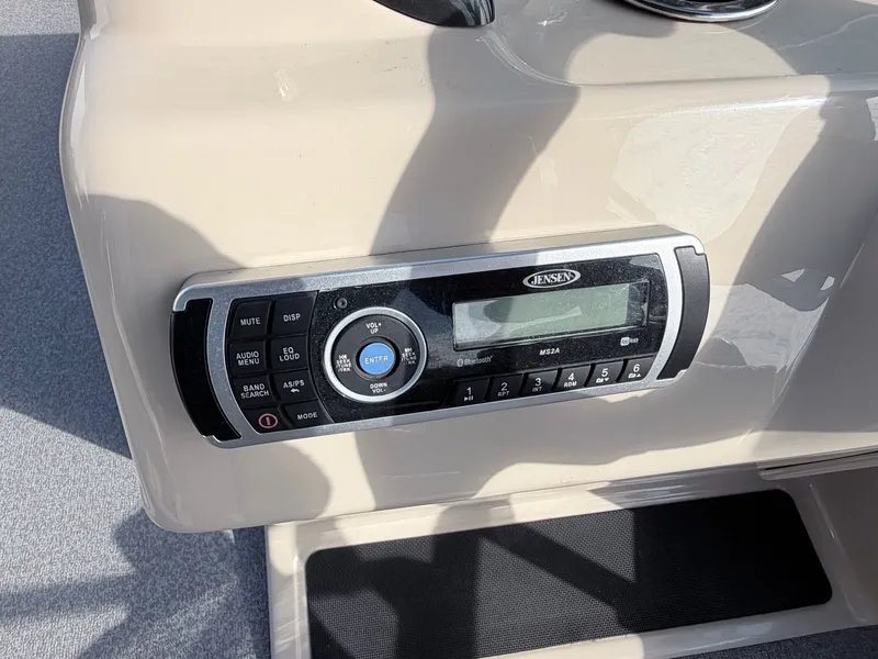 Slide: The Image of Jensen MS2A radio on 2018 Sun Tracker Party Barge 20 DLX. - 20