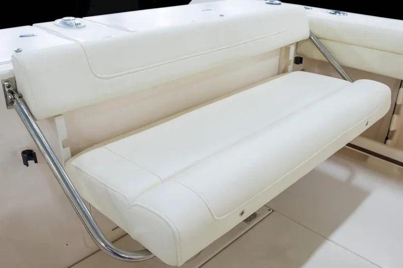 Slide: The Image of Manufacturer Provided Image: 2023 Grady-White Fisherman 236 boat with foldable white cushioned seat. - 28