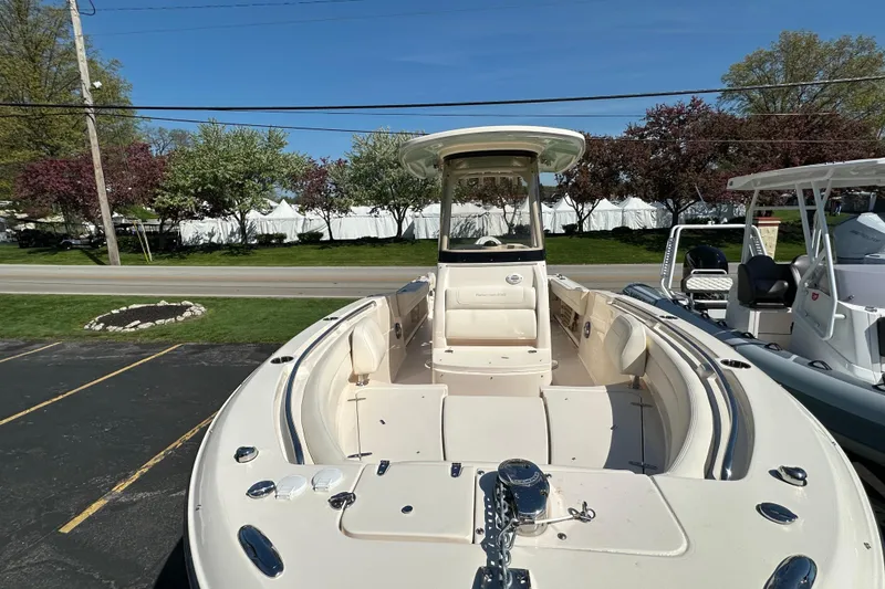 Slide: The Image of 2023 Grady-White Fisherman 236 boat, featuring spacious deck and modern design. - 8