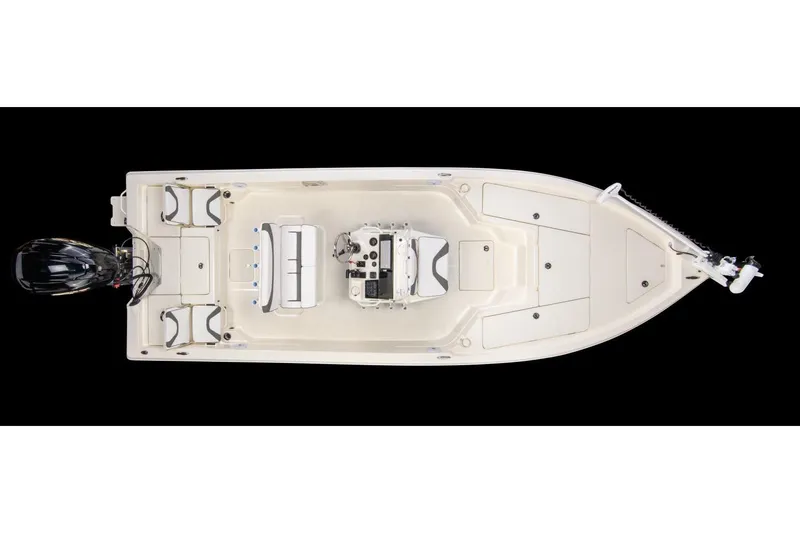 Slide: The Image of Manufacturer Provided Image: Top view of 2023 Skeeter SX 230 boat with outboard motor. - 41