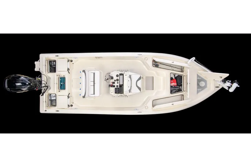 Slide: The Image of Manufacturer Provided Image: 2023 Skeeter SX 230 boat, top view, showcasing deck layout and features. - 42