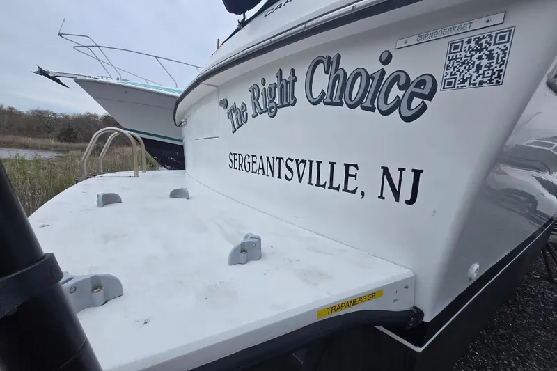 Slide: The Image of 1987 Carver 32 Mariner boat named "The Right Choice," docked in Sergeantsville, NJ. - 24