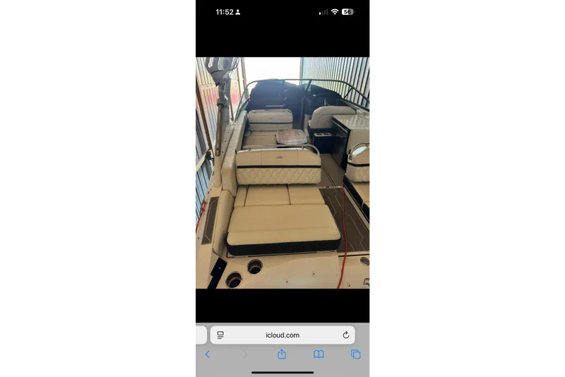 Slide: The Image of 2020 Regal 2800 Bowrider interior with beige seating and modern design. - 9