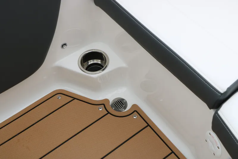 Slide: The Image of Interior of 2026 Chaparral 21 SSi with flooring and seating area. - 46