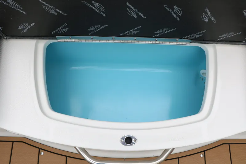 Slide: The Image of Interior view of 2026 Chaparral 21 SSi boat storage compartment. - 48