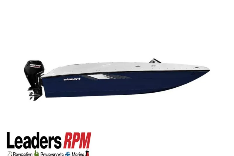 Slide: The Image of 2026 Bayliner Element E16 boat with Mercury outboard motor, displayed by Leaders RPM. - 40