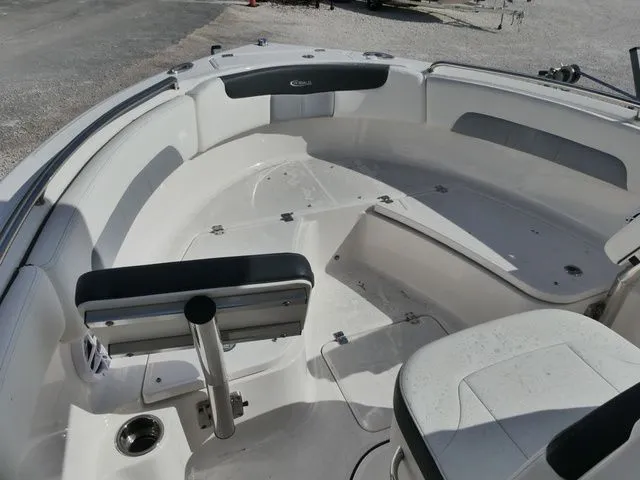 Slide: The Image of Interior view of the 2023 Robalo R222 Explorer boat. - 10