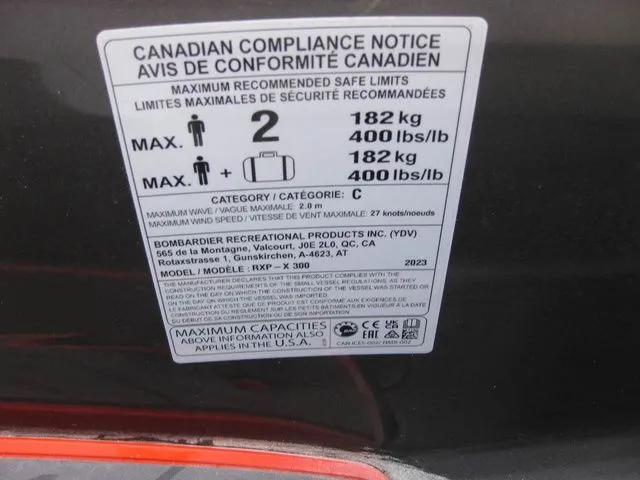 Slide: The Image of Sea-Doo RXP®-X® 300 Tech Package iBR Triple Black 2023 - 13