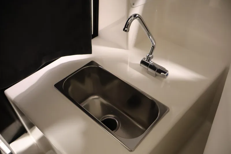 Slide: The Image of Stainless steel sink and faucet in 2026 Bayliner Trophy T23 Pilothouse boat. - 35