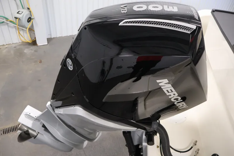 Slide: The Image of 2026 Bayliner Trophy T25 Pilothouse with powerful Mercury 400 outboard engine. - 72