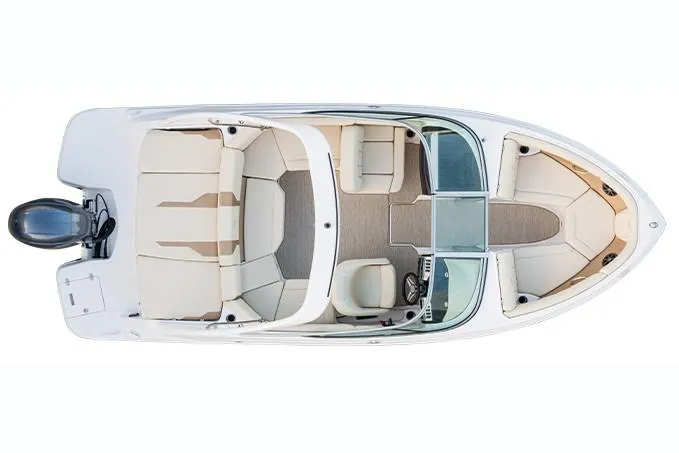 Slide: The Image of Manufacturer Provided Image: 2019 Regal 21 OBX boat interior, top view, spacious seating, and modern design. - 34