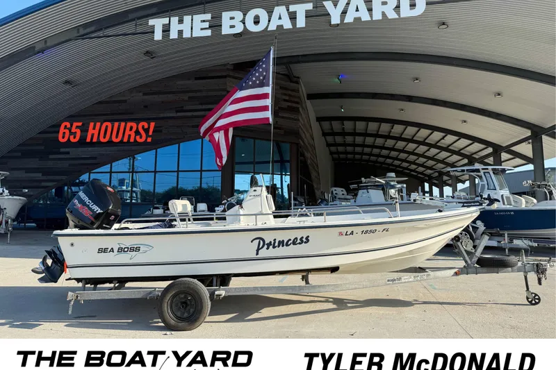 The Image of 2006 Sea Boss 21 Bay Boat at The Boat Yard, 65 hours, American flag displayed. - 1