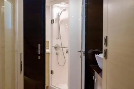 Slide: The Image of Modern shower area in 2022 Horizon PC65 yacht bathroom. - 107