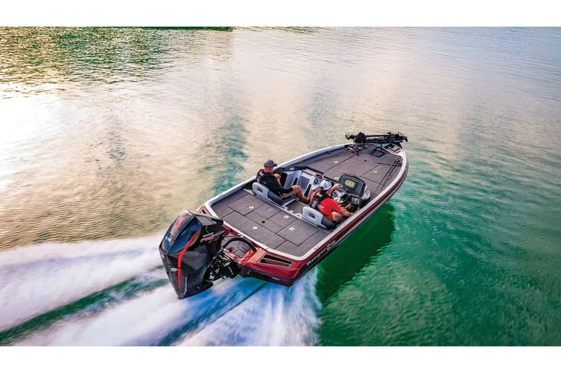 Slide: The Image of 2026 Ranger Z518 boat deck with carpeted surface and storage compartments. - 5