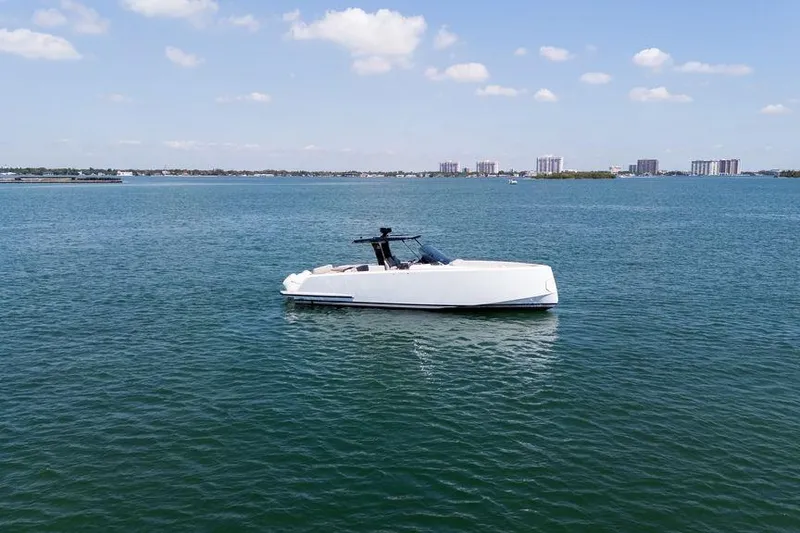 Slide: The Image of Luxurious bathroom interior of 2022 Pardo Yachts 38, featuring modern sink and toilet. - 21