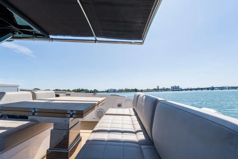 Slide: The Image of 2022 Pardo Yachts 38 with sleek design, spacious deck, and modern amenities. - 44