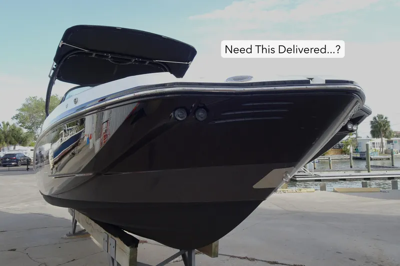 Slide: The Image of 2017 Monterey M-65 boat on a stand, ready for delivery. - 3