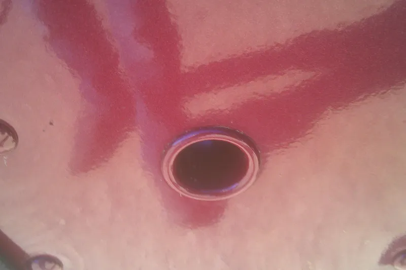 Slide: The Image of Close-up of a red surface with a circular opening, 2017 Lund 1875 Crossover XS. - 30