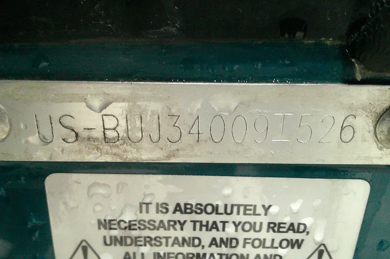 Slide: The Image of Hull identification number on a 2026 Tahoe 2150 CC boat. - 16
