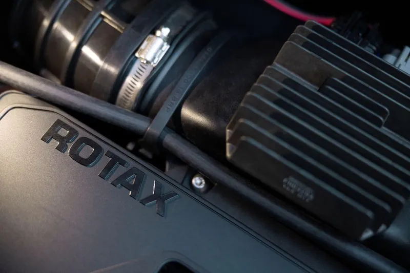 Slide: The Image of Close-up of Rotax engine in 2026 Sea-Doo Switch Cruise Limited 18. - 9