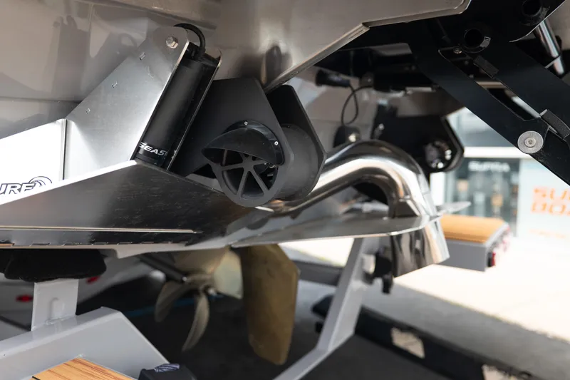 Slide: The Image of 2025 Supra SE 550 boat exhaust and propeller detail, showcasing advanced marine engineering. - 8