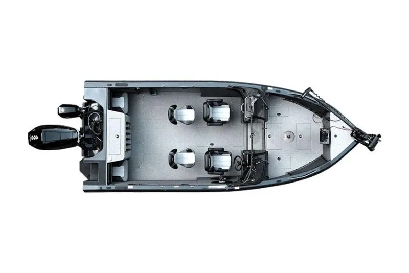 Slide: The Image of Top view of 2026 Crestliner 2050 Authority fishing boat layout. - 5
