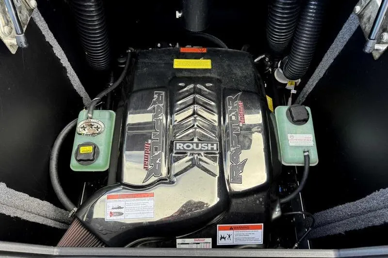 Slide: The Image of 2022 Supra SE engine featuring Roush Raptor branding in a sleek, compact design. - 9