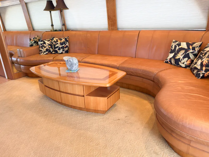 Slide: The Image of Luxurious interior of the 2004 Cheoy Lee 68 Motor Yacht. - 21