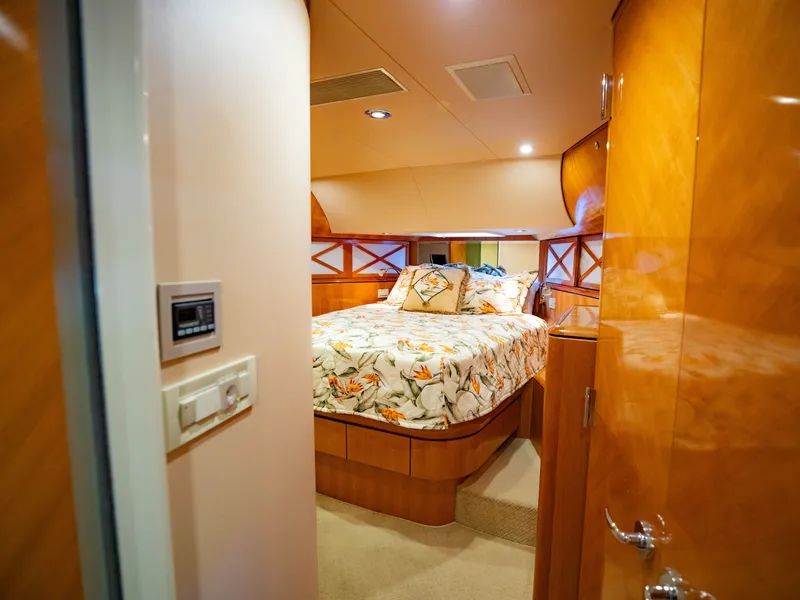 Slide: The Image of Luxurious bedroom on a 2004 Cheoy Lee 68 Motor Yacht. - 26