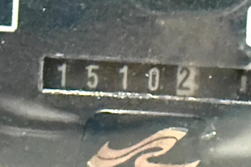 Slide: The Image of Odometer reading 15102 on 1995 Sea Ray Sundancer 370 boat. - 27