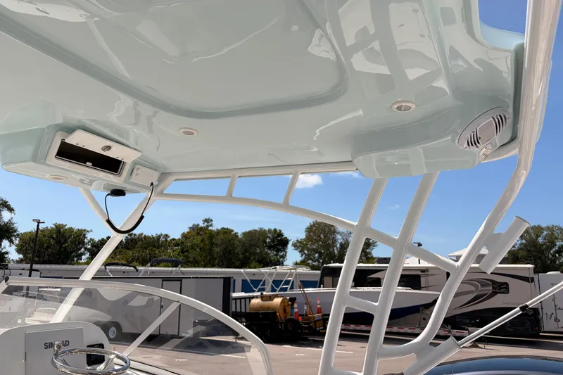 Slide: The Image of 2025 Sea Pro 240 Dual Console boat interior, featuring sleek design and modern equipment. - 42