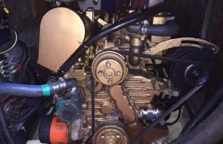 Slide: The Image of 1982 Bristol 38.8 engine, close-up view. - 37