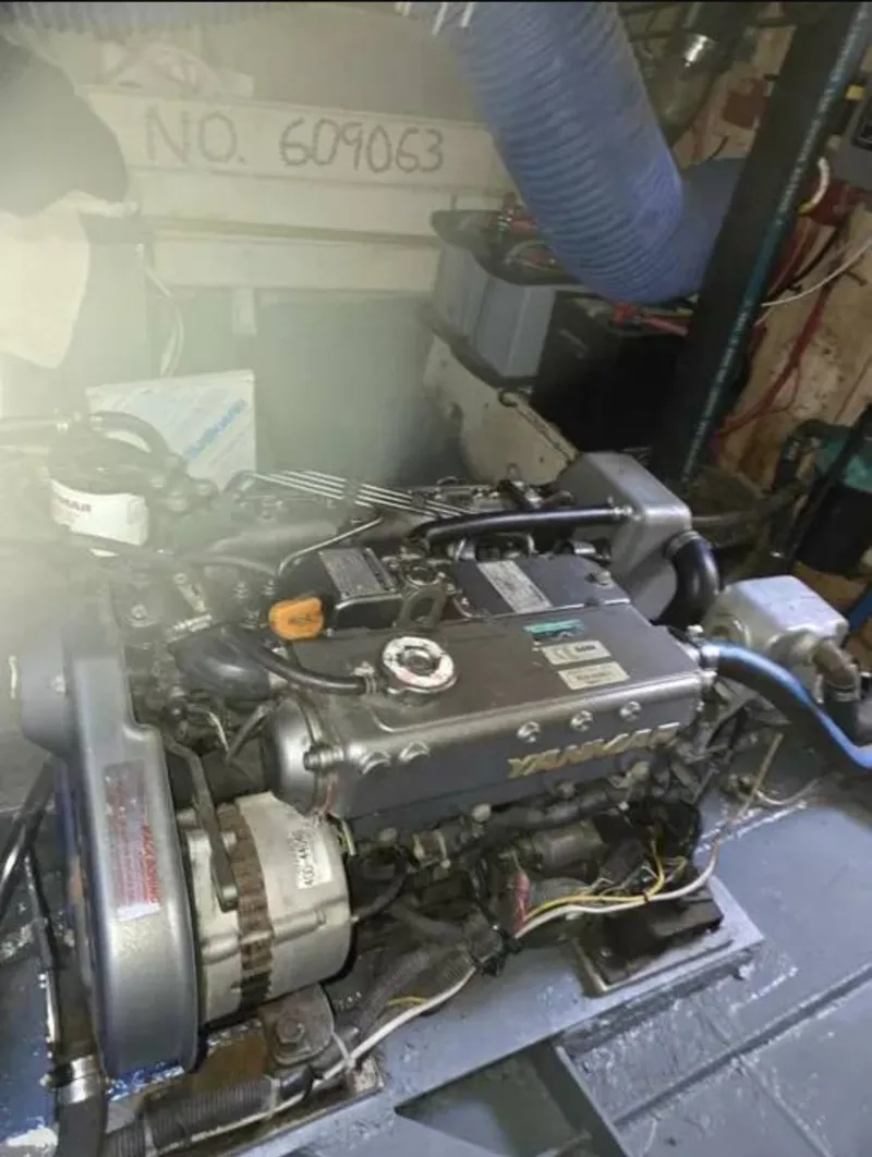 Slide: The Image of Engine room of a 1979 Colvin Gazelle with Yanmar engine. - 2