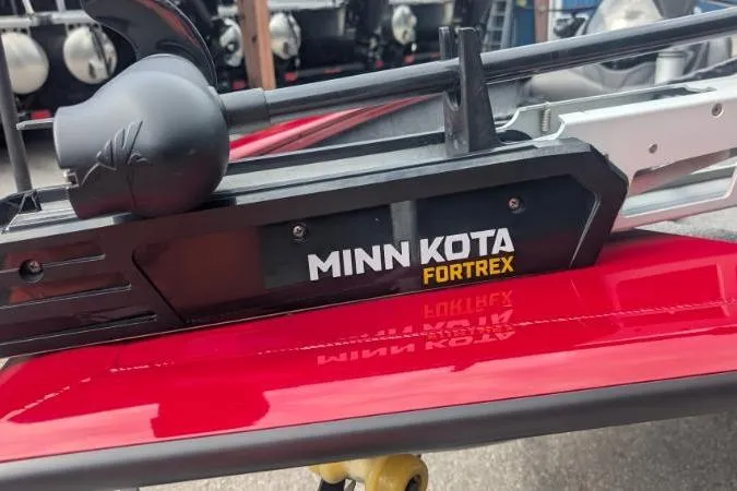 Slide: The Image of Minn Kota Fortrex trolling motor on 2023 Tracker Pro Team 175 TF boat. - 7