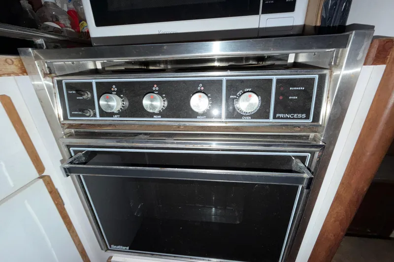 Slide: The Image of Princess oven in 1984 Carver 3607 Aft Cabin Motor Yacht kitchen. - 26