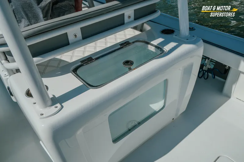 Slide: The Image of 2018 Barker Boatworks 26 Open center console with livewell and seating. - 38