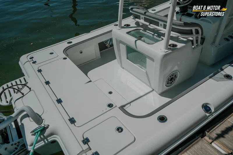 Slide: The Image of 2018 Barker Boatworks 26 Open deck, featuring spacious layout and modern amenities. - 84