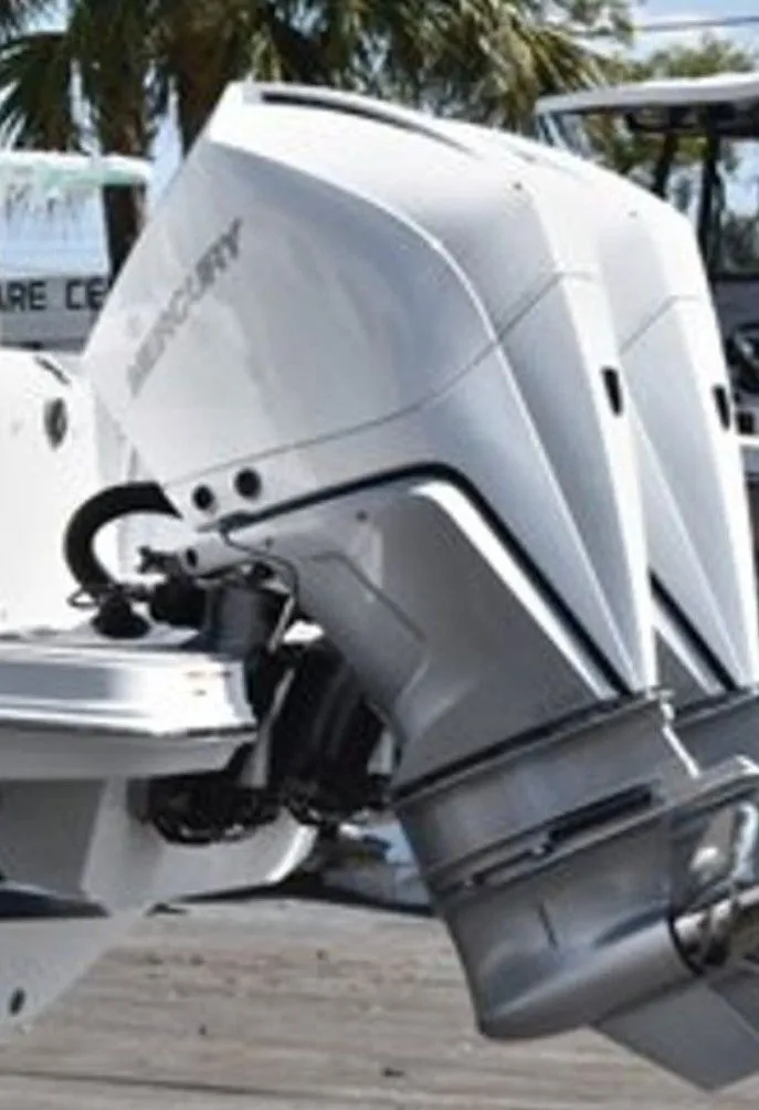 Slide: The Image of 2019 Blackfin 272 DC with Mercury outboard engines. - 25