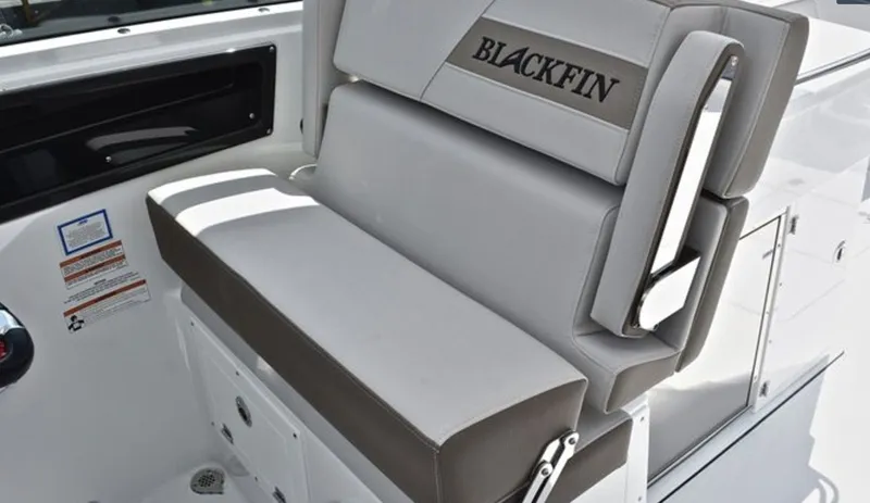 Slide: The Image of Seating area of Blackfin 272 DC boat, year 2019. - 8