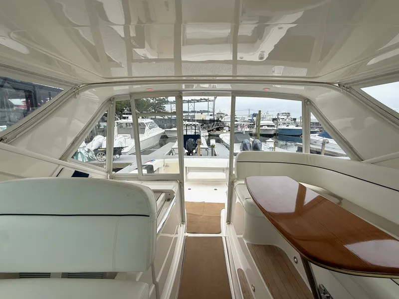 Slide: The Image of Interior of 2013 Tiara Yachts 3600 Coronet at the marina. - 22