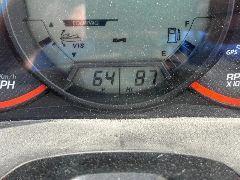 Slide: The Image of Dashboard of a 2011 Sea-Doo RXT 260 showing odometer reading. - 10